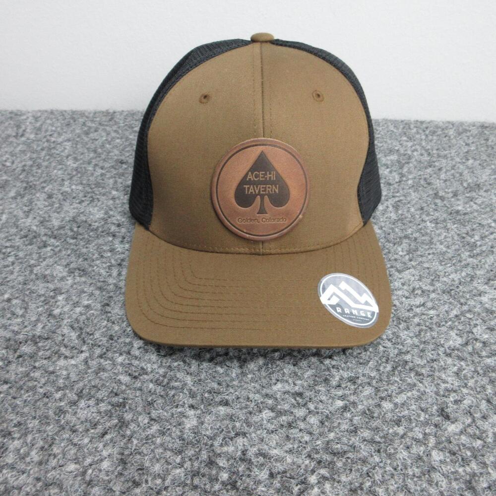 Ace Hi Tavern Hat Cap Snap Back Mens One Size Brown Trucker Mesh Adjustable NWOT
